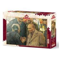 Art Puzzle 1000 Parça Atatürk Ve Depremzede 4589 - Thumbnail