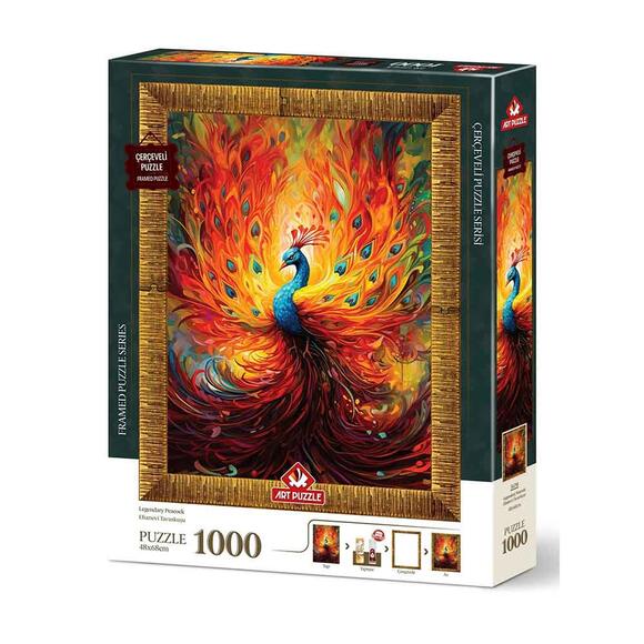 Art Puzzle 1000 Parça Çerçeveli Puzzle Efsanevi Tavuskuşu 5670 68X48 Cm