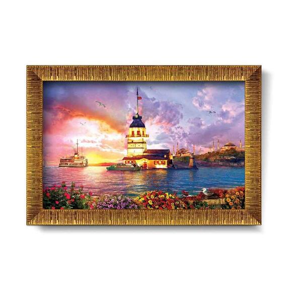 Art Puzzle 1000 Parça Çerçeveli Puzzle Kız Kulesi 5665 68X48 Cm