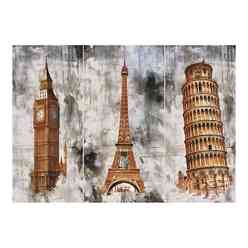 Art Puzzle 1000 Parça Puzzle Üç Şehir Üç Kule 5199 - Thumbnail