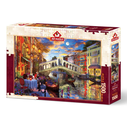 Art Puzzle - Art Puzzle 1500 Parça Rialto Köprüsü, Venedik 5372
