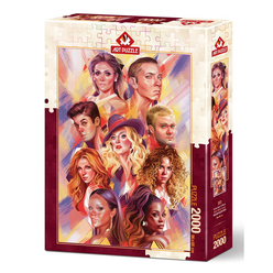 Art Puzzle - Art Puzzle 2000 Parça Dünya Müzik Starları 5474
