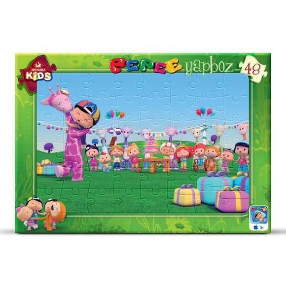 Art Puzzle 48 Parça Frame Pepee’Nin Doğum Günü Partisi 4598