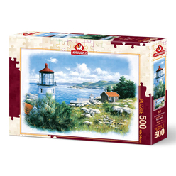 Art Puzzle 500 Parça Kıyıdaki Fener 5076 - Thumbnail