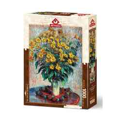 Art Puzzle - Art Puzzle 5247 Kudüs Enginar Çiçekleri, Claude Monet 1000 Parça 68 X 48 Cm