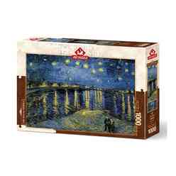 Art Puzzle 5249 Yıldızlı Gece 2, Vincent Van Gogh 1000 Parça 68 X 48 Cm - Thumbnail