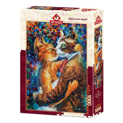 Art Puzzle Aşık Kedilerin Dansı 1000 Parça Puzzle 4226 - Thumbnail