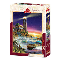 Art Puzzle Deniz Fenerinden Günbatımı 500 Parça Puzzle 4210 - Thumbnail
