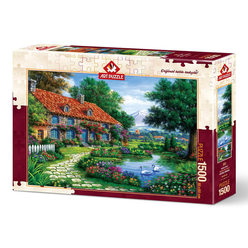 Art Puzzle Kuğulu Bahçe 1500 Parça Puzzle 4551 - Thumbnail