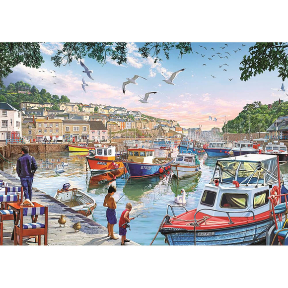 Art Puzzle Limandaki Küçük Balıkçılar 1000 Parça Puzzle 4231