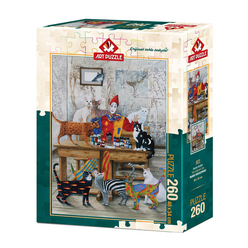 Art Puzzle - Art Puzzle Renkli Kediler 260 Parça Puzzle 4271