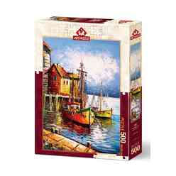 Art Puzzle Turuncu Liman 500 Parça 48 X 34 Cm 5091 - Thumbnail