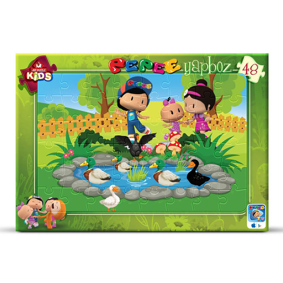 Art Puzzle48 Parça Frame Pepee Ördekli Parkta 4597