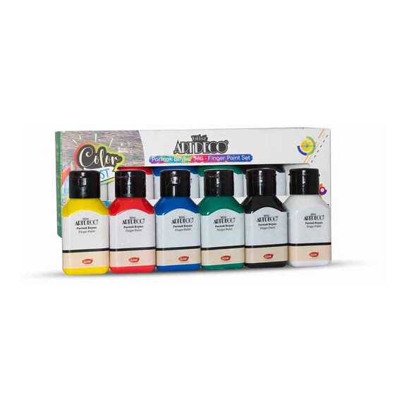 Artdeco 118I-As1 Parmak Boyası 6x75 Ml Set - Temel Renkler
