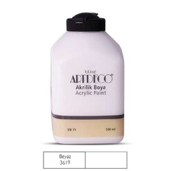 Artdeco - Artdeco Akrilik Boya 500Ml Beyaz 3619