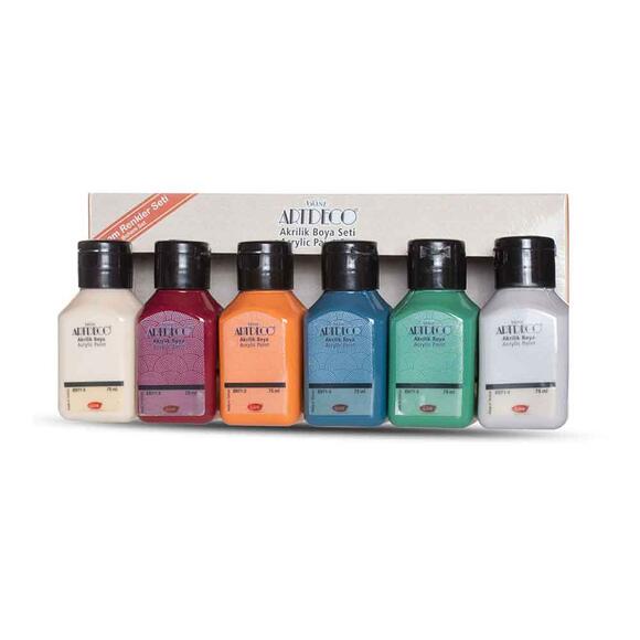 Artdeco Akrilik Boya 6X75Ml Set - Bohem Renkler 070I-As10