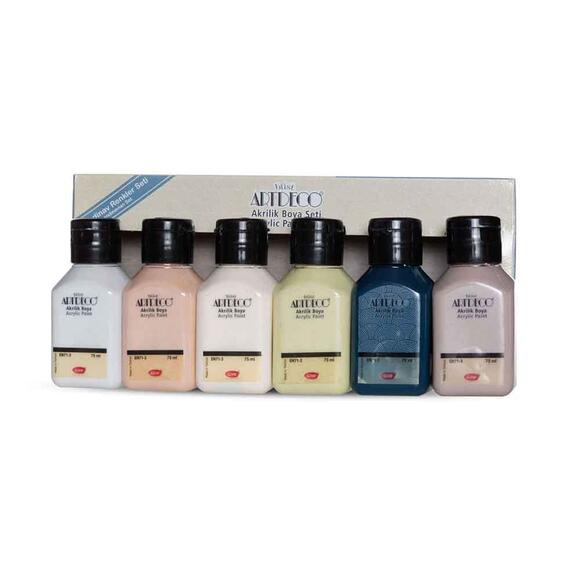 Artdeco Akrilik Boya 6X75Ml Set - İskandinav Renkler 070I-As11