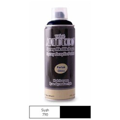 Artdeco - Artdeco Akrilik Sprey Boya 400Ml Siyah 790