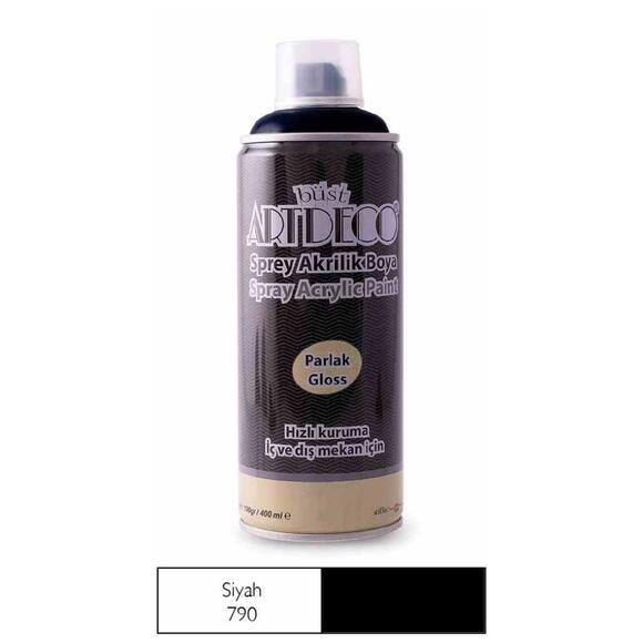 Artdeco Akrilik Sprey Boya 400Ml Siyah 790