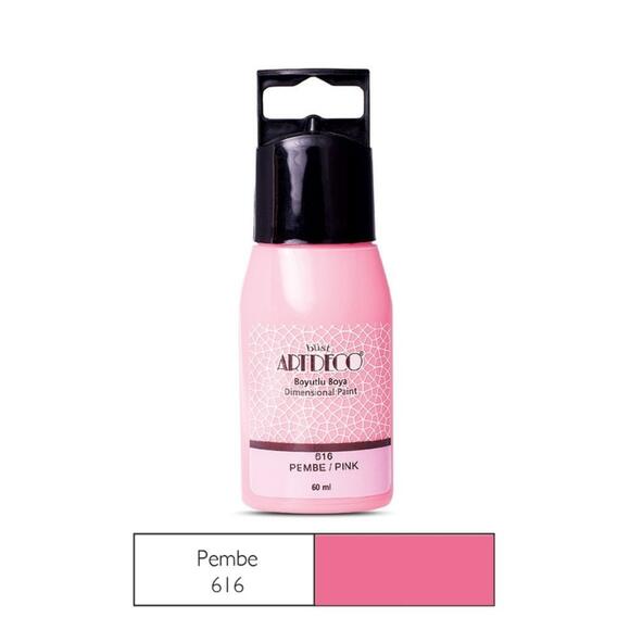 Artdeco Boyutlu Boya 60Ml Pembe 616
