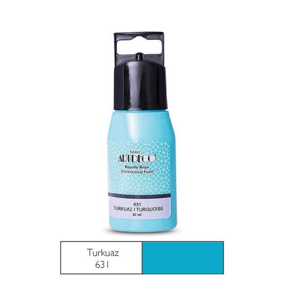 Artdeco Boyutlu Boya 60Ml Turkuaz 631