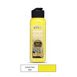 Artdeco - Artdeco Gold Multi-Surface Akrilik Boya 140Ml Limon Sarı 204