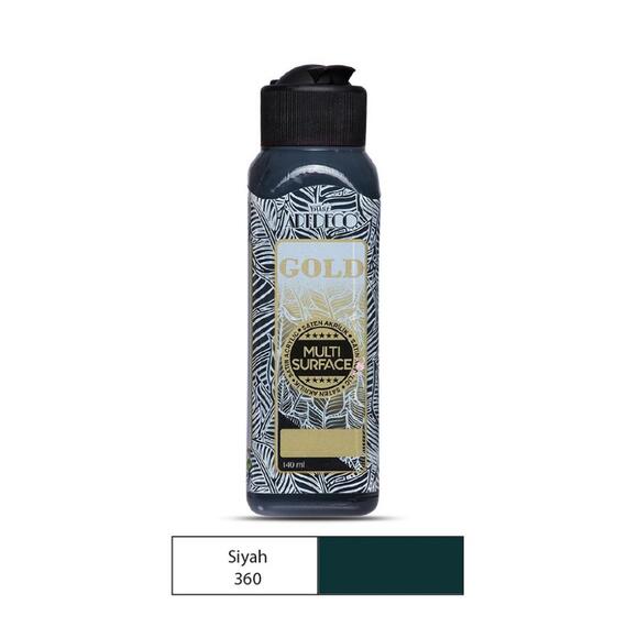 Artdeco Gold Multi-Surface Akrilik Boya 140Ml Siyah 360