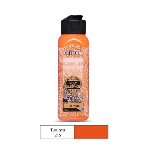 Artdeco Gold Multi-Surface Akrilik Boya 140Ml Turuncu 215