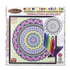 Artebella Mandala Tuval Boyama Seti 32x32 Cm Km-03 - Thumbnail