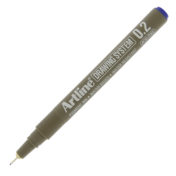 Artline Çizim Kalemi 0.2 mm Mavi EK-232