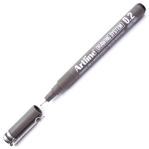 Artline Çizim Kalemi 0.2 mm Siyah EK-232