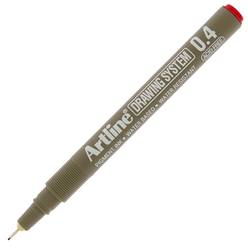 Artline Çizim Kalemi 0.4 mm Kırmızı EK-234 - Thumbnail