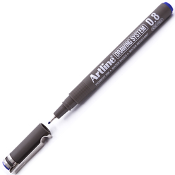 Artline Çizim Kalemi 0.8 mm Mavi EK-238 - Thumbnail