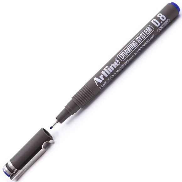 Artline Çizim Kalemi 0.8 mm Mavi EK-238