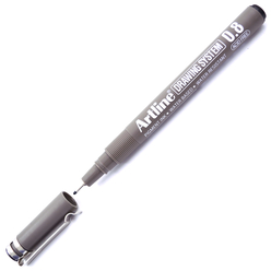 Artline Çizim Kalemi 0.8 mm Siyah EK-238 - Thumbnail