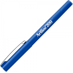 Artline Keçe Uçlu Yazı Kalemi Uç:0,6mm Açık Mavi 210N - Thumbnail