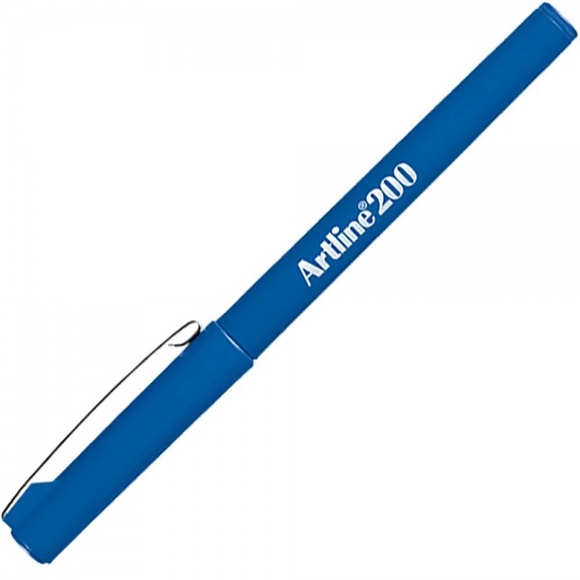 Artline Keçe Uçlu Yazı Kalemi Uç:0,6mm Royal Mavi 210N