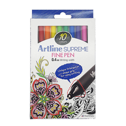 Artline Supreme Fine Pen Set 10 Renk - Thumbnail