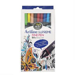 Artline Supreme Fine Pen Set 20 Renk - Thumbnail