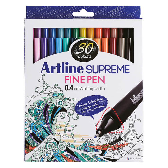 Artline Supreme Fine Pen Set 30 Renk W30 