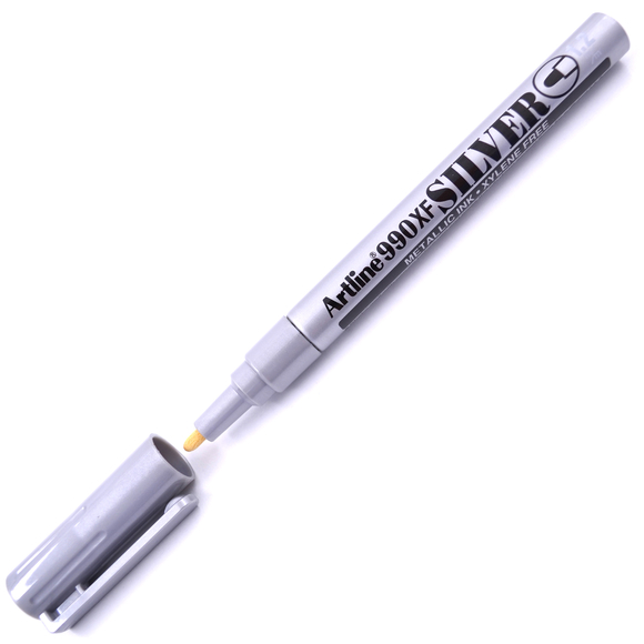 Artline Yaldızlı Marker Kalem Silver EK-990XF