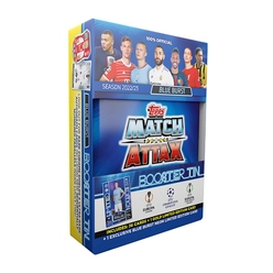Topps - Asepto UEFA Şampiyonlar Ligi 22/23 Match Attax Metal Kutu Destek Paketi Mavi
