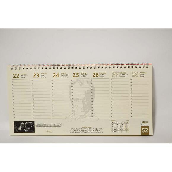 Atatürk Vakfı Masa Sümen Takvimi 2026