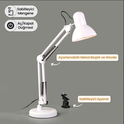 Avec Av-811 Beyaz Masa Lambası - Thumbnail