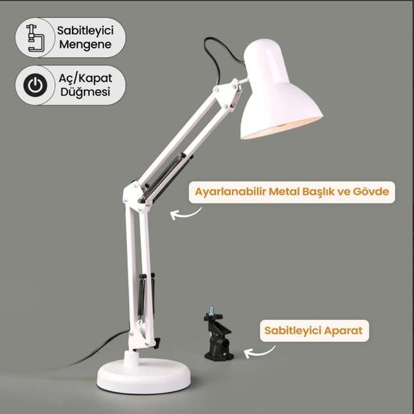 Avec Av-811 Beyaz Masa Lambası