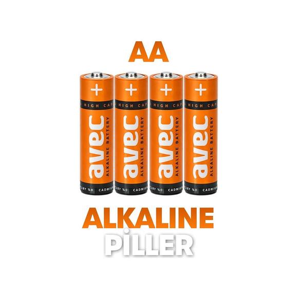 Avec LR6 AA Alkalin Kalem Pil 4’lü Blister