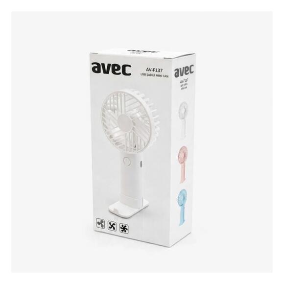 Avec Usb Şarjlı Mini Fan 3 Kademe AV-F137