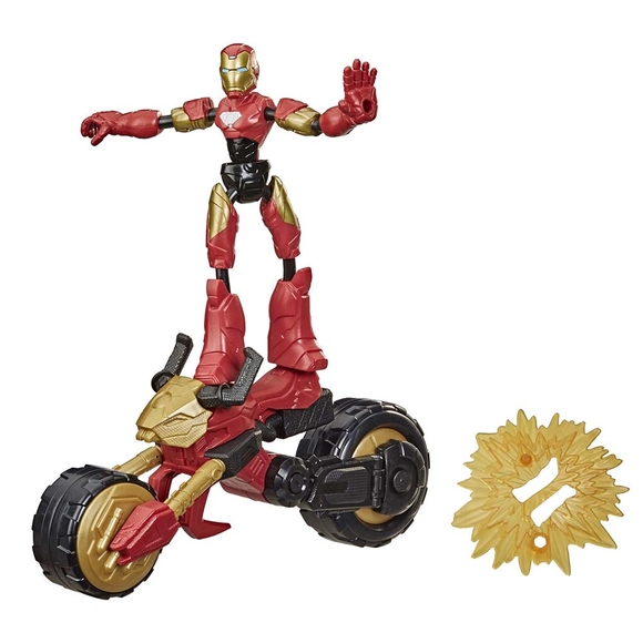 Avengers Bend&Flex Iron Man ve Motosikleti F0244