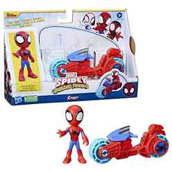 Avengers Spider And His Amazing Friends Motorsiklet Ve Figür F6777 - Thumbnail