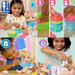 Baby Alive Bebeğimle Eğlenceli Yudumlar - Sarışın F7356 - Thumbnail